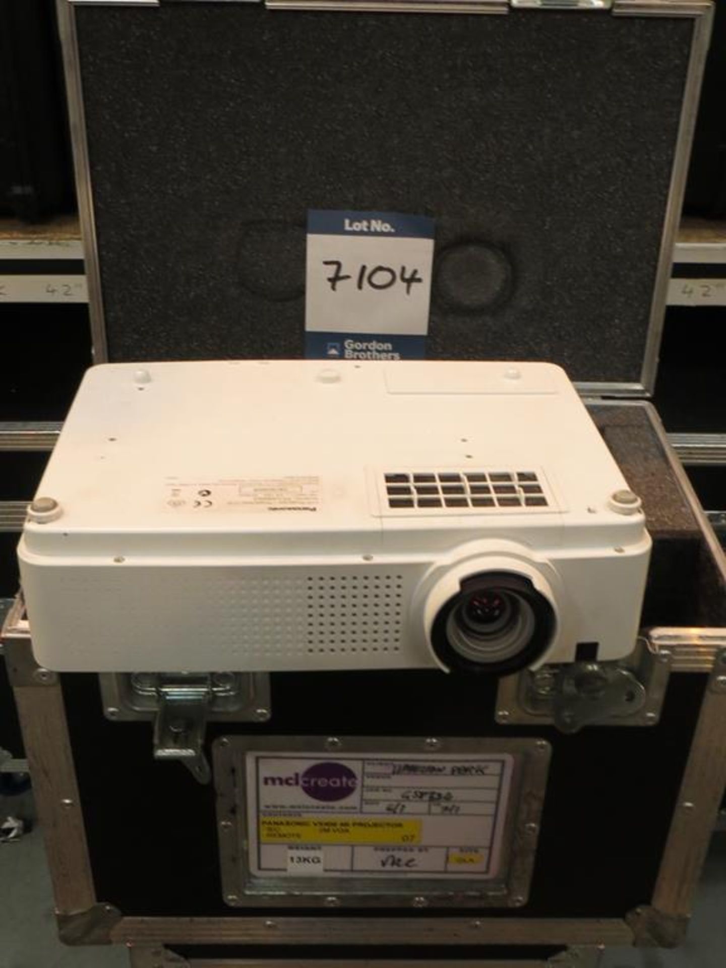 Panasonic, desktop projector Model VX400, Serial No. DB1520029 in transit case: Unit C Moorside,