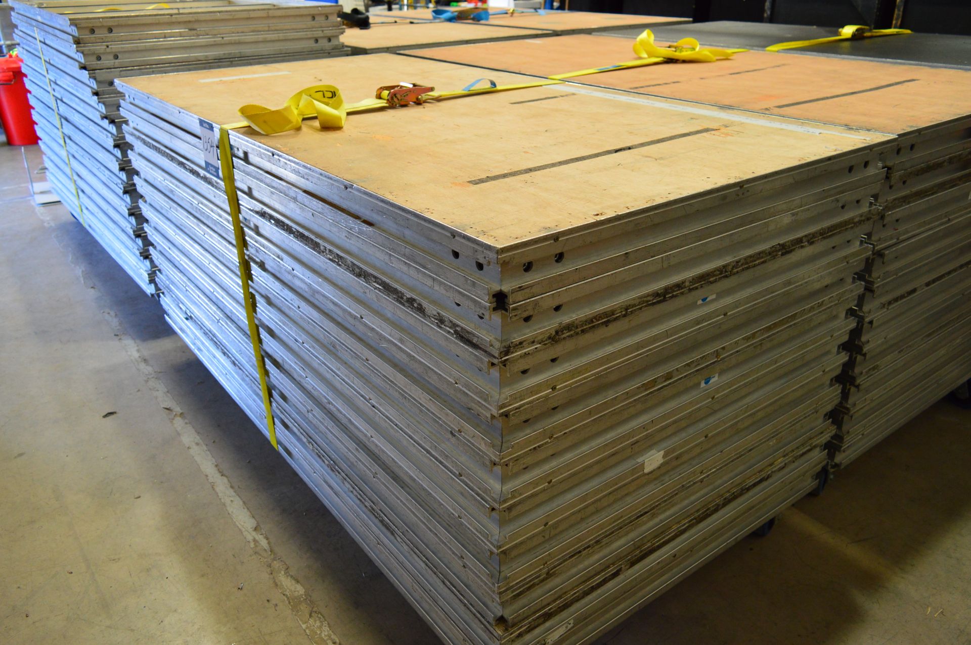 10x No. aluminium/plywood rectangular stage deck s - Image 2 of 2