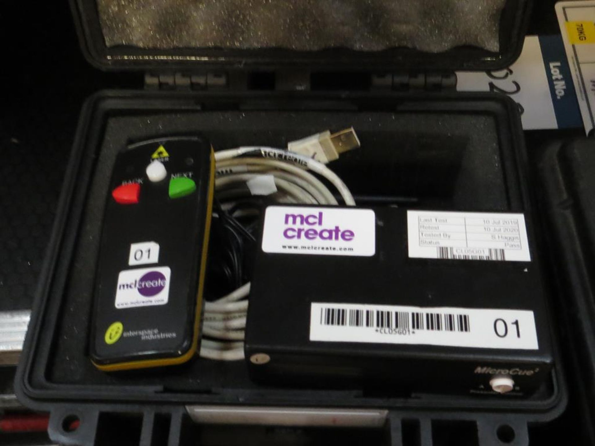 Interspace Industries, Micro Cue 2 queuing system, Serial No. 2064130048 in transit case: Unit C - Image 2 of 3