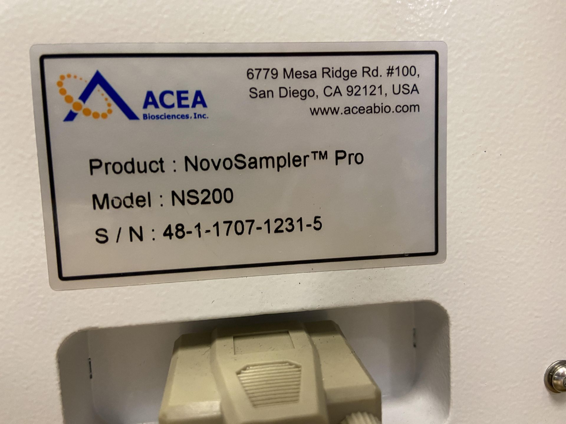 Acea Novocyte Novosampler Pro Flow Cytometer, Model. Novocyte 2000R, Serial No. 45-1-1711-2831-4 ( - Image 4 of 5