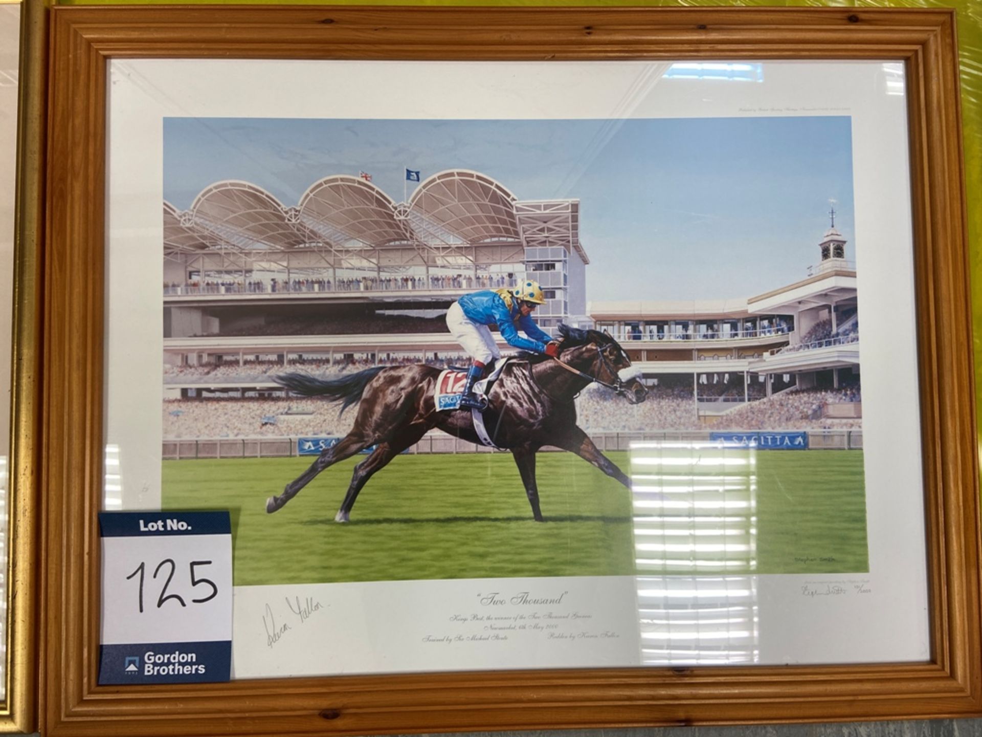 Stephen Smith, print of "Two Thousand" Kings Best, the winner of the Two Thousand Guineas Newmarket,