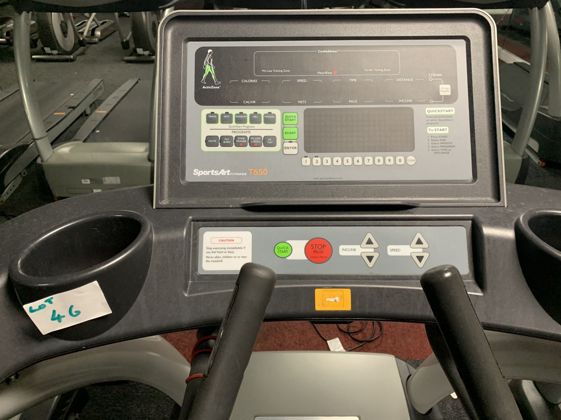 Sports Art Fitness Treadmill T650 Machine - Image 2 of 2