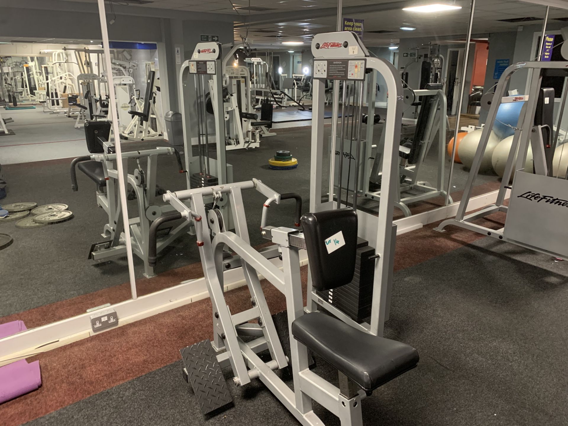 Life Fitness Seated Row Machine 15-255 lbs