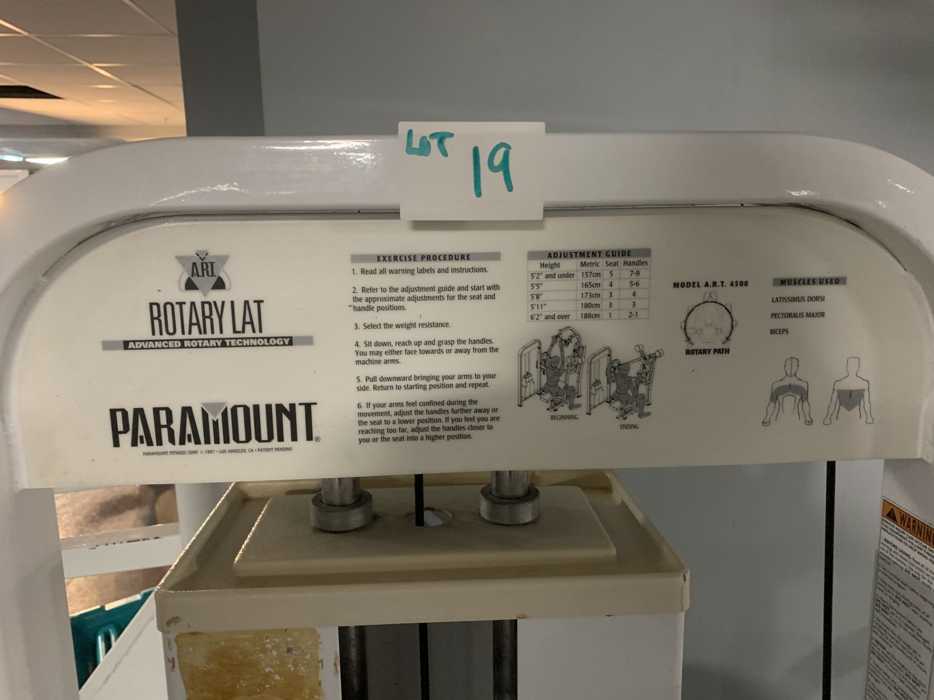 Paramount Rotary Lat Machine 15-170 lbs - Image 2 of 2