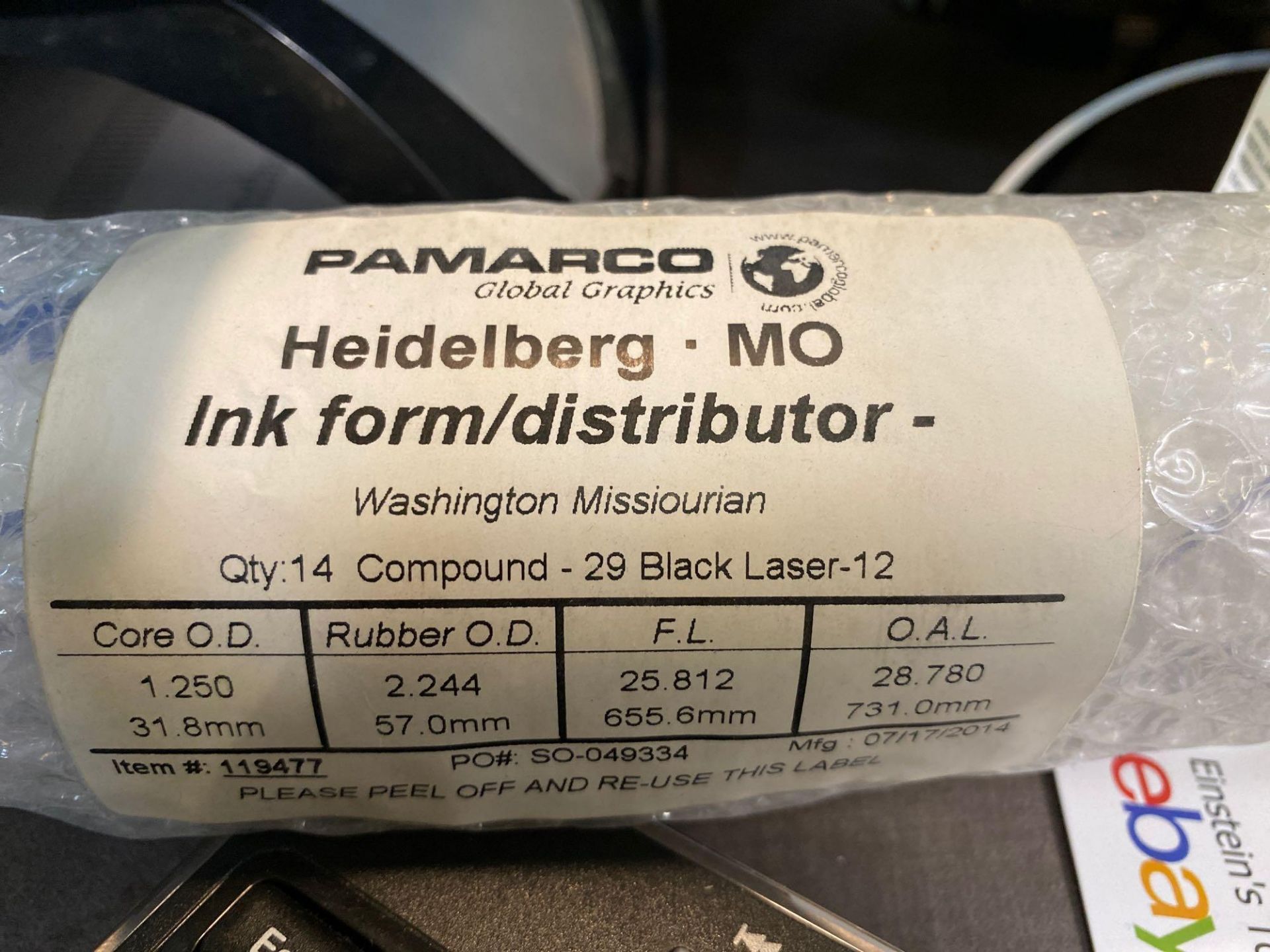 Pamarco Heidelberg Ink Rollers Assorted Colors - Image 4 of 4