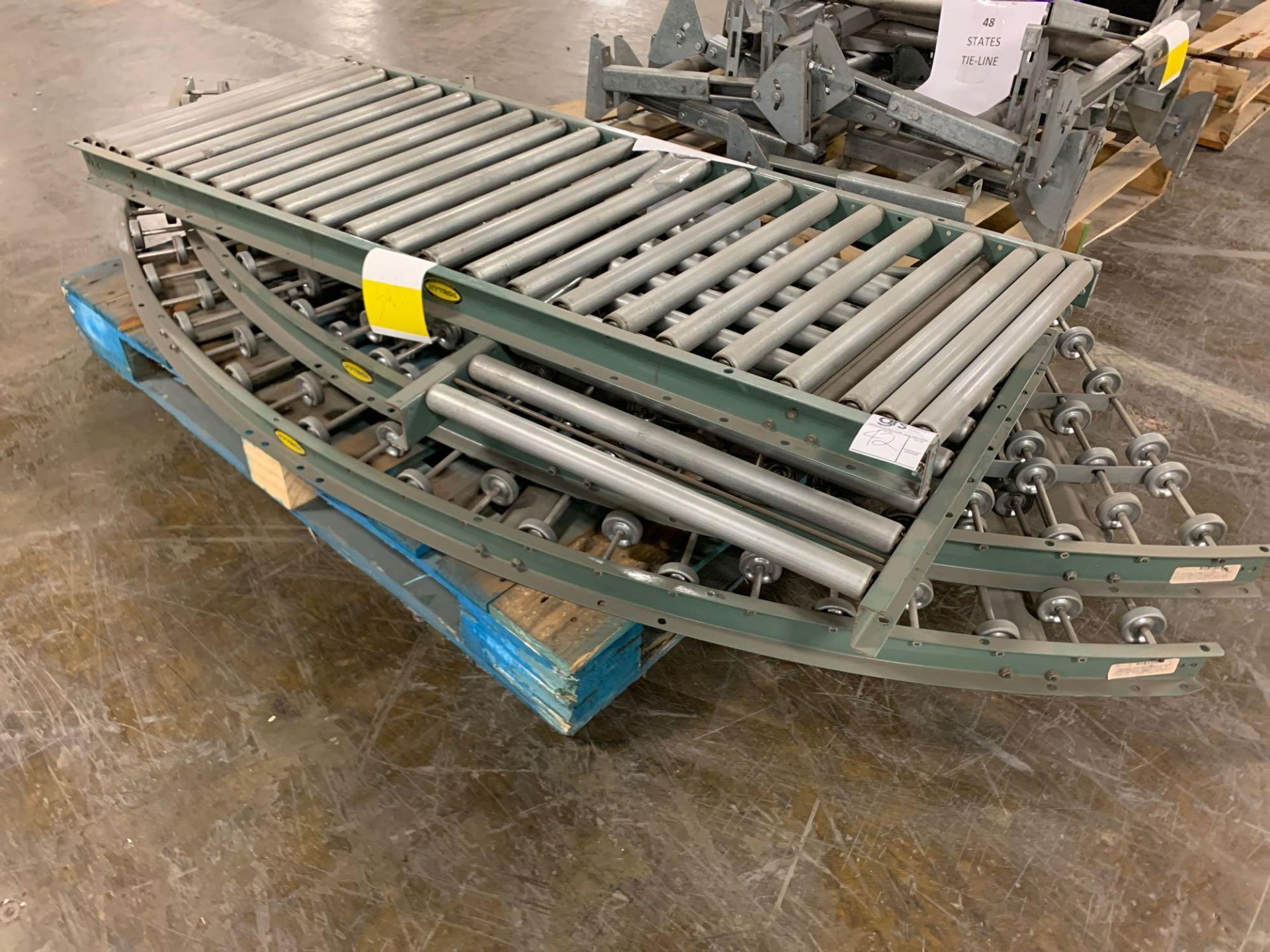 Pallet of Assorted Conveyor Line Parts