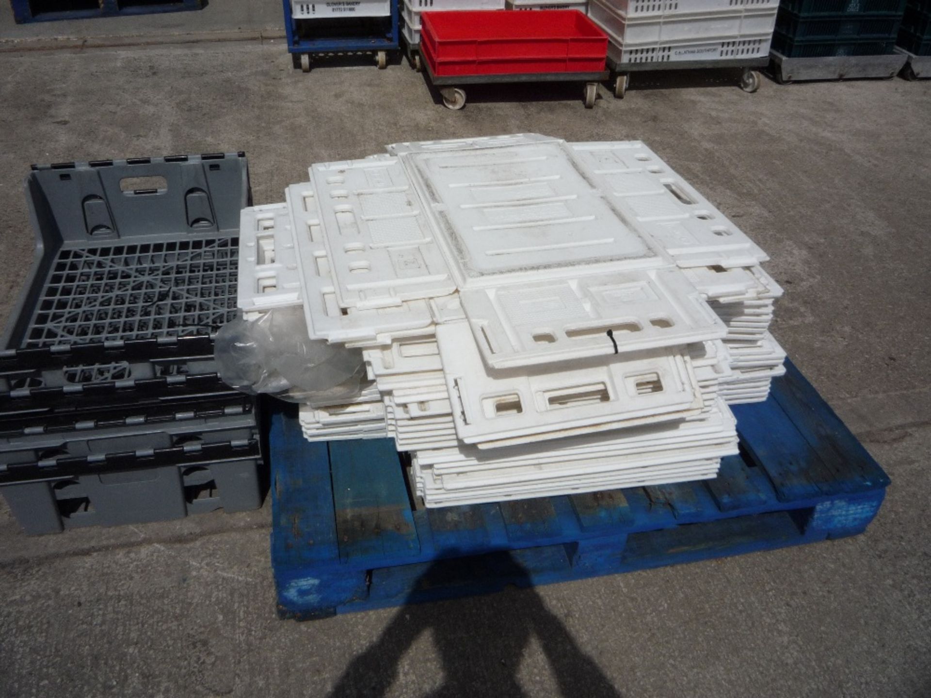 Pallet of Ifco Collapsible Storage Crates