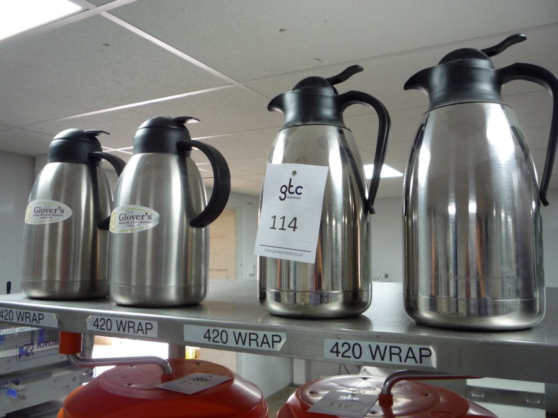 4 - Stainless steel vacuum Coffee Jugs