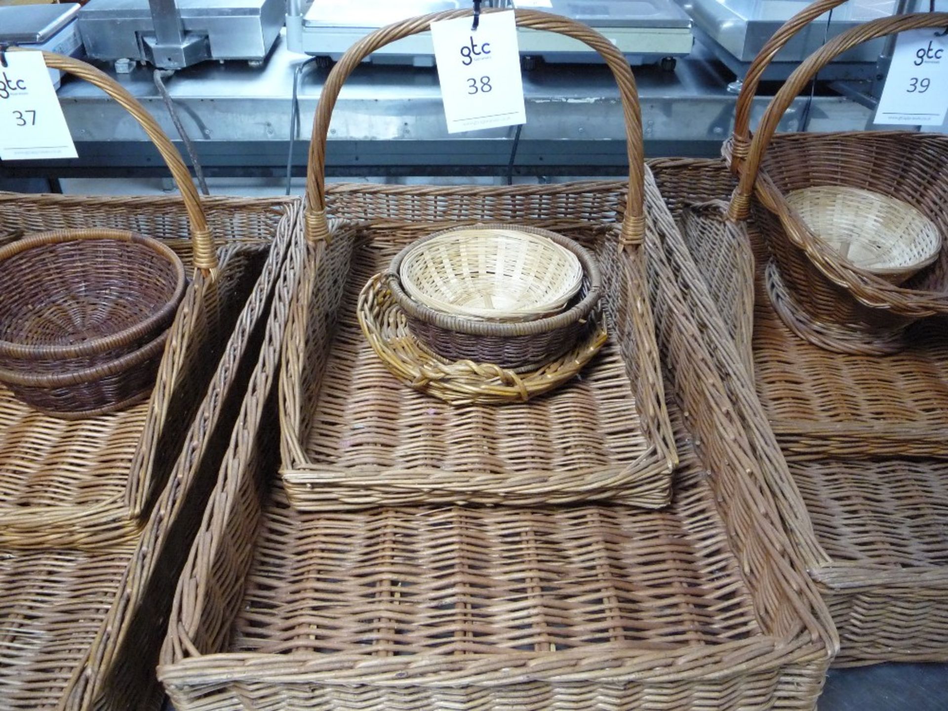 5 - Various wicker Bakery Baskets