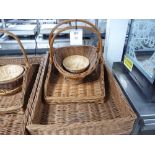 4 - Various wicker Bakery Baskets