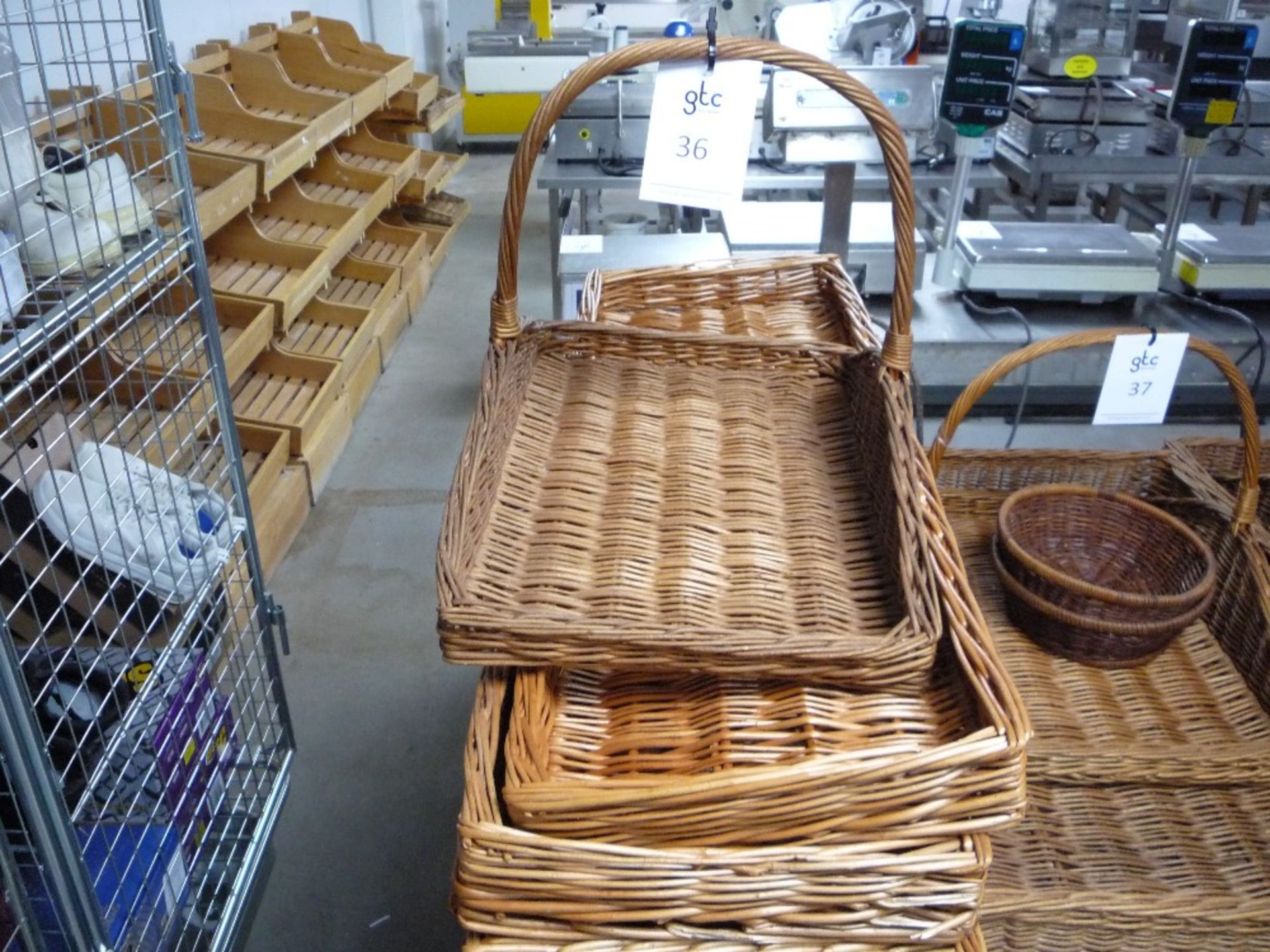 6 - Various wicker Bakery Baskets