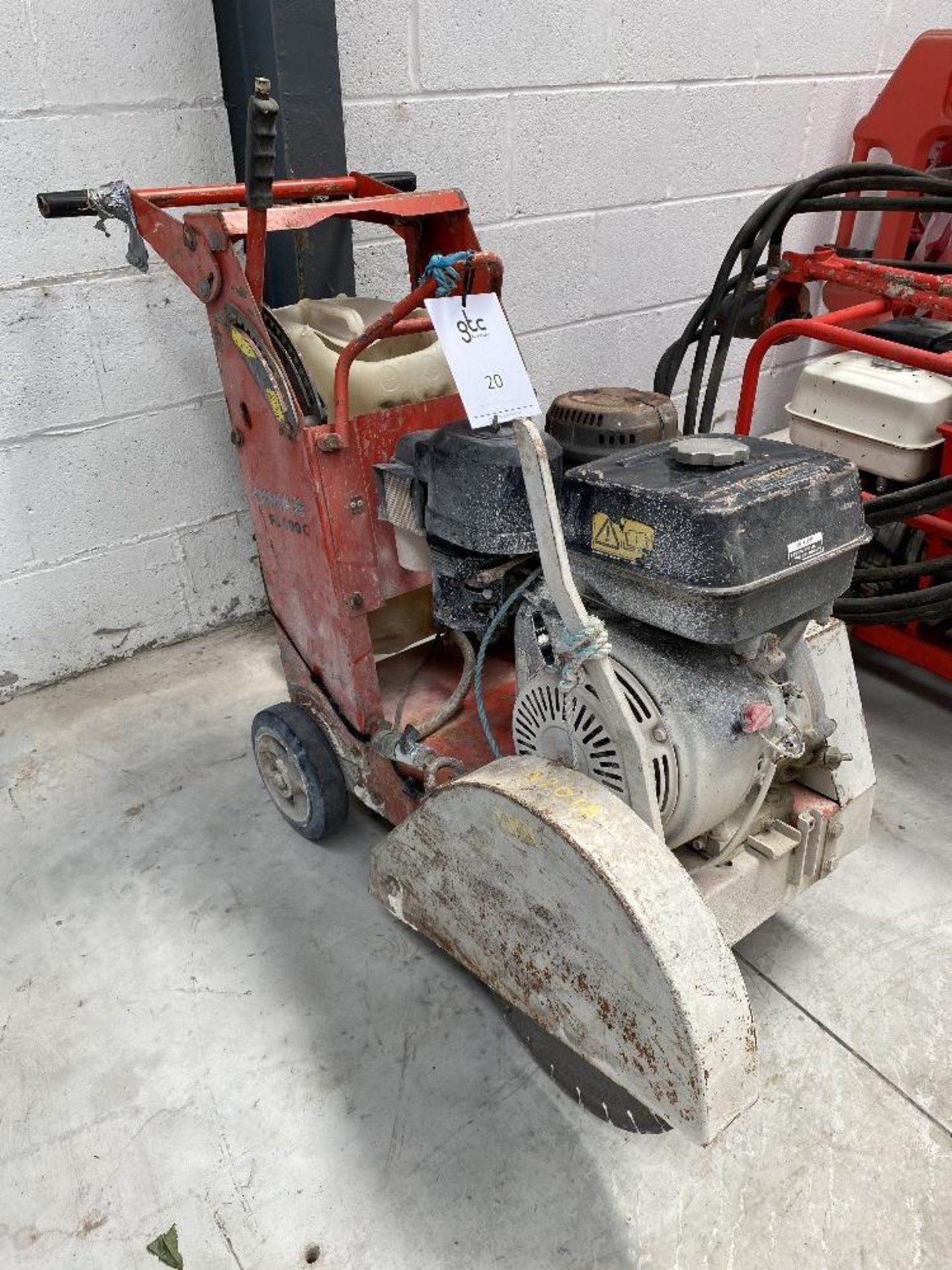 Dimas FS400C Petrol Driven Walk Behind Floor Saw, Blade Diameter 400mm, 9.6Kw, Serial Number 9799,