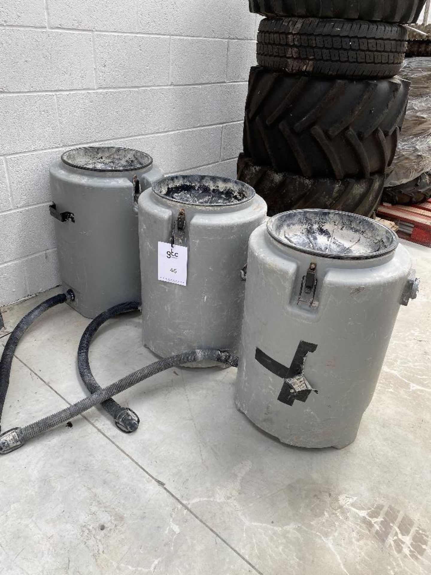 3 - 90 Litre / 20 Gallon Mixing Drums