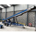 Steel Fibre Integration, Steel Framed 8m x 300mm Hydraulic Aggregate Conveyor, Date of Manufacture