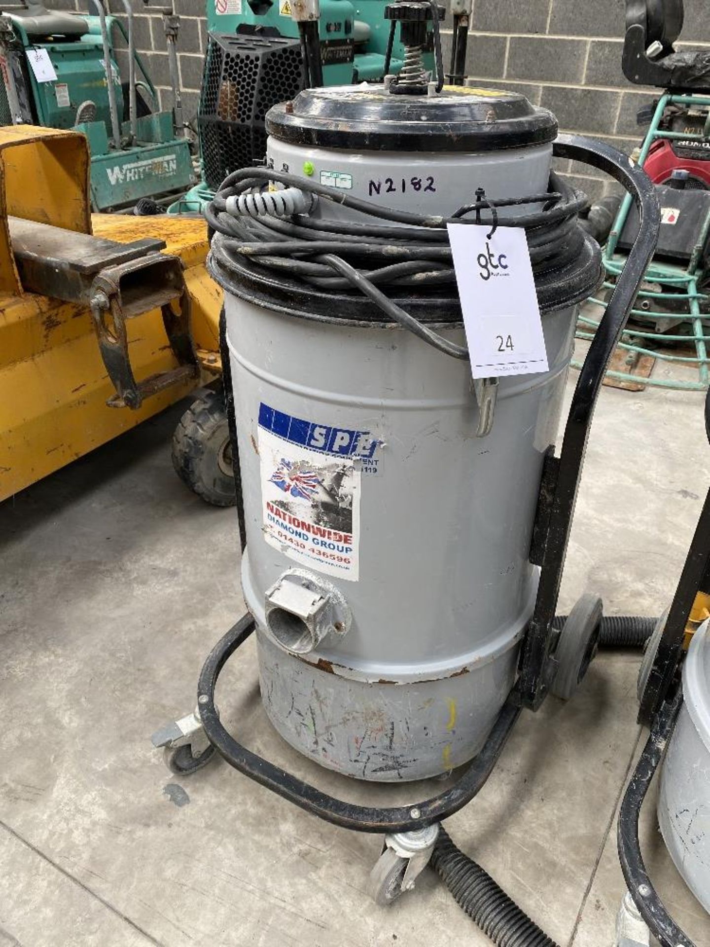 SPE VAC138-1 Heavy Duty Industrial Vacuum, 110V, 3Kw, Serial Number 00228, Date of Manufacture 2011