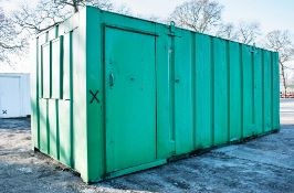 21 ft x 9 ft steel anti-vandal office/store site unit c/w keys  A205297