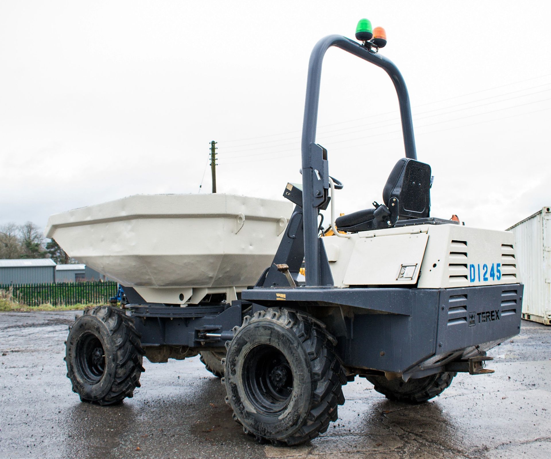 Benford Terex 3 tonne swivel skip dumper Year: 2006 S/N: E605F5162 Recorded Hours: Not displayed ( - Image 3 of 20