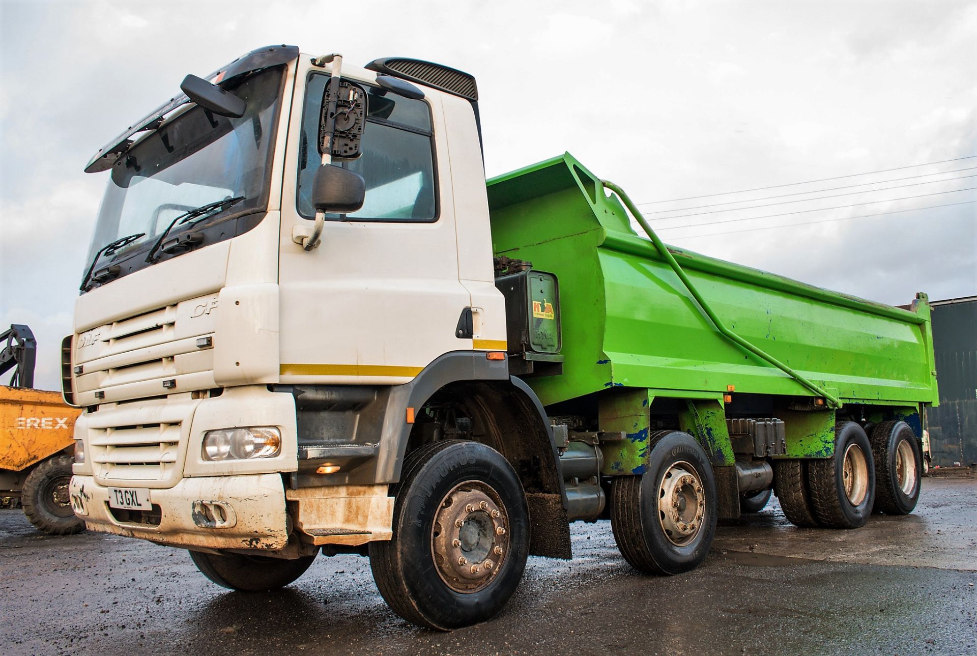 DAF CF 85.340 32 tonne 8 wheel tipper lorry Registration Number: T3 GXL Date of Registration: 17/