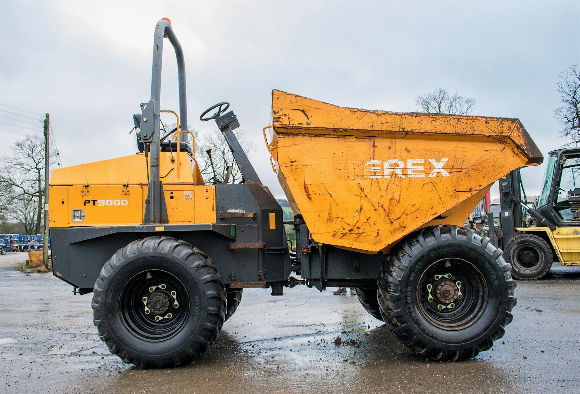 Benford Terex 9 tonne straight skip dumper Year: 2007 S/N: E707FM360 Recorded Hours: 3921 - Image 8 of 20