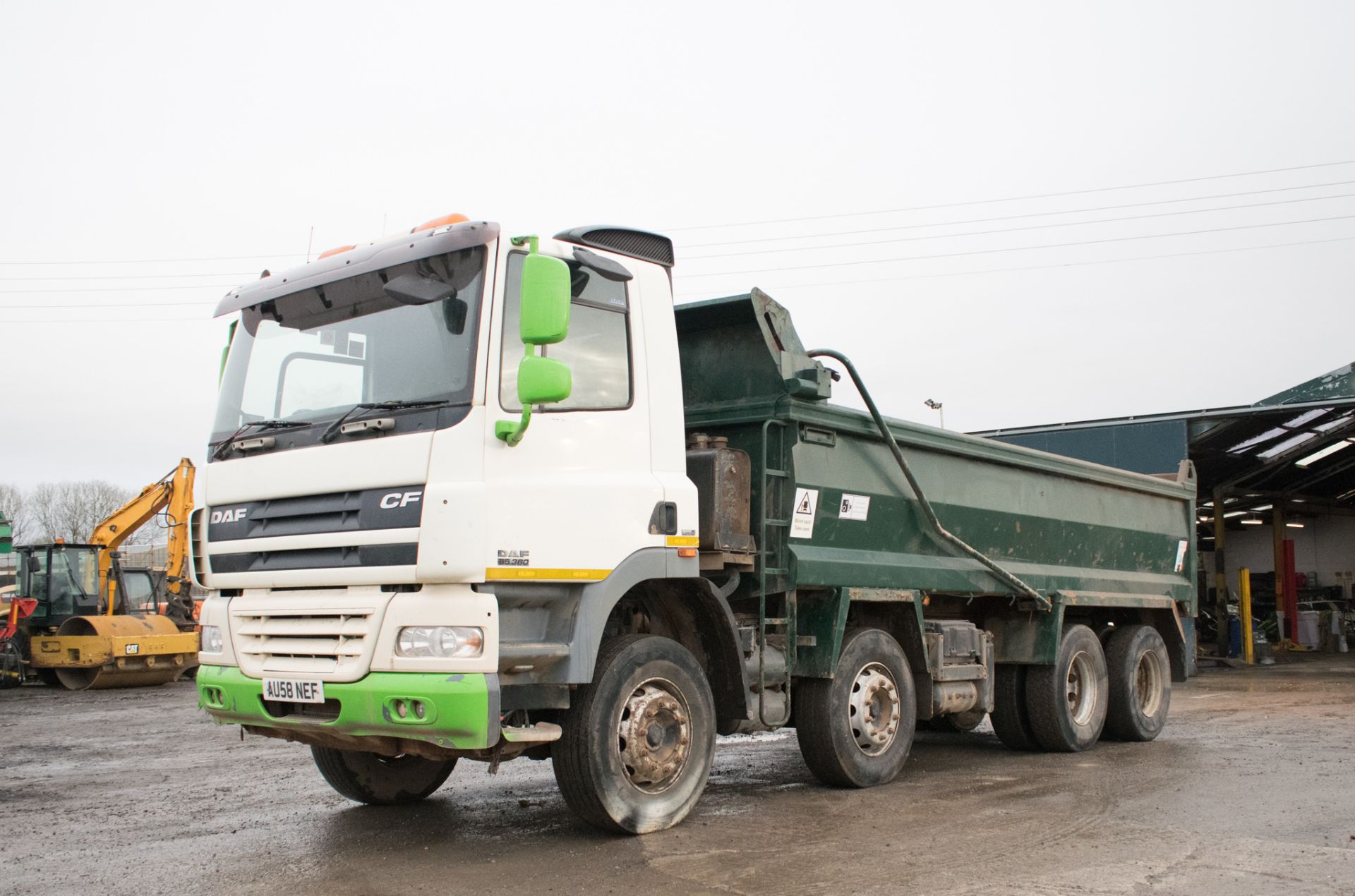 DAF CF 85.340 32 tonne 8 wheel tipper lorry Registration Number: AU58 NEF Date of Registration: 01/