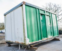 12 ft x 8 ft steel anti vandal toilet site unit Comprising of Gents toilet (2 - cubicles, 2 -