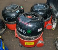 3- Numatic Henry 110v vacuum cleaners