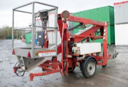 Nifty 120T battery electric fast tow articulated boom lift access platform  Year: 2006  S/N 13998