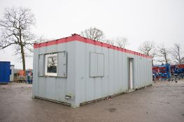 32 ft x 10 ft steel anti vandal office/toilet site unit Comprising of: lobby, office, gent