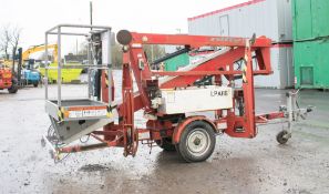 Nifty 120T battery electric fast tow articulated boom lift access platform Year: 2005 S/N: 04