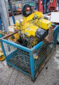 Yale 10 tonne 3 phase electric chain block c/w stillage ECB102