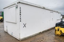 32 ft x 10 ft steel anti-vandal office site unit c/w: keys BB34154