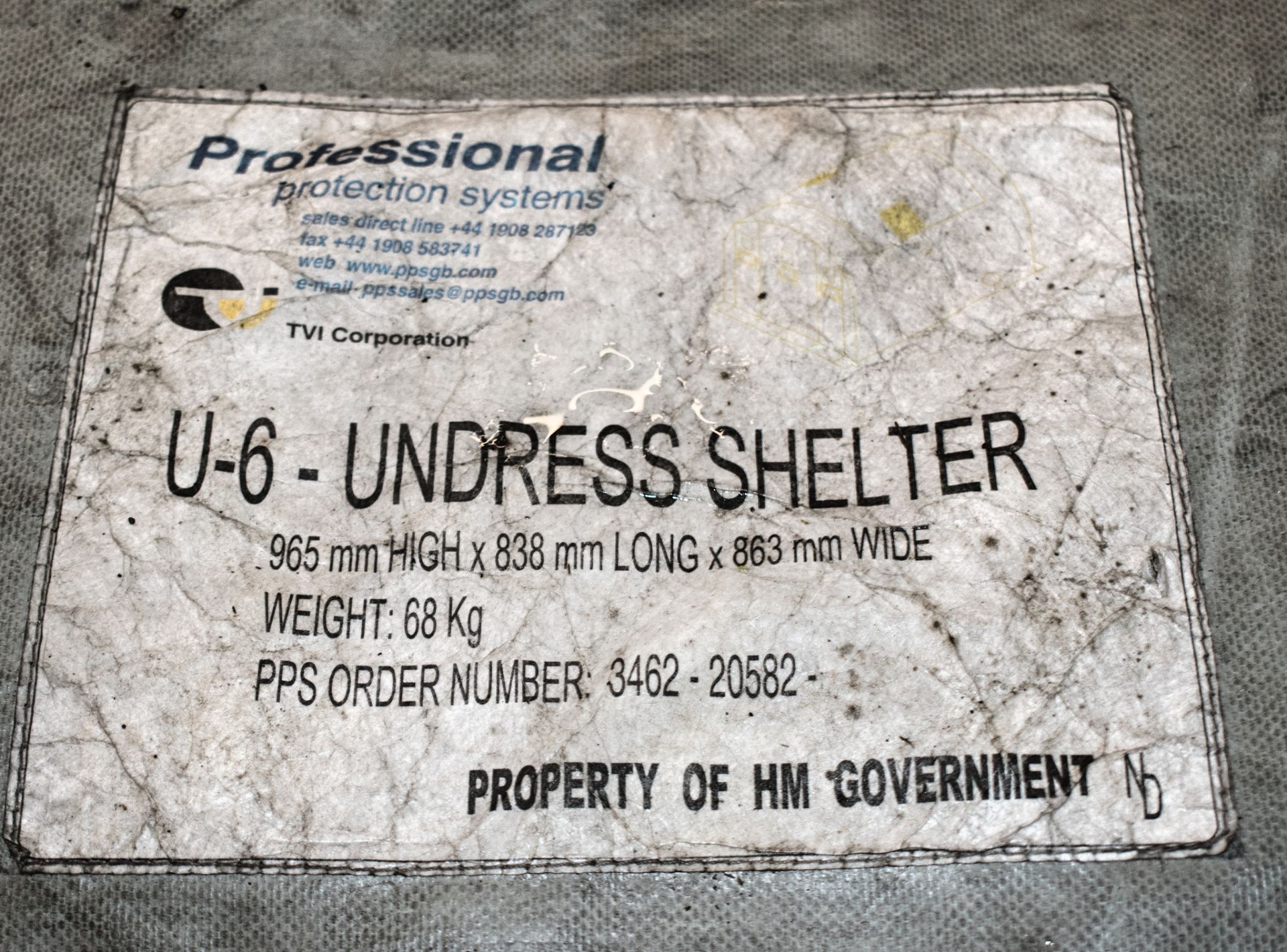 2 - U6 decontamination undress shelters ** Ex Fire and Rescue service** - Image 2 of 3