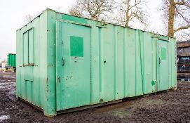 21 ft x 9 ft steel anti-vandal welfare site unit Comprising of: canteen area, toilet & generator