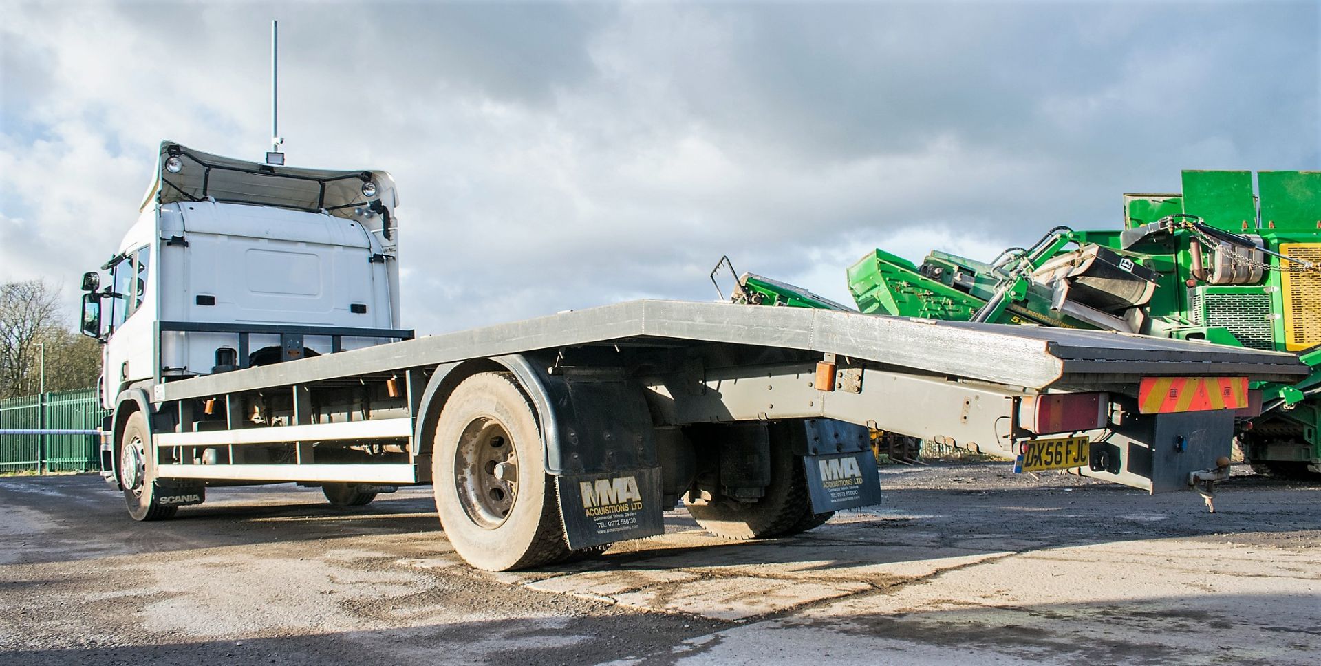 Scania P230 18 tonne automatic 4x2 beaver tail plant lorry Registration number: DX56 FJC Date of - Image 4 of 16