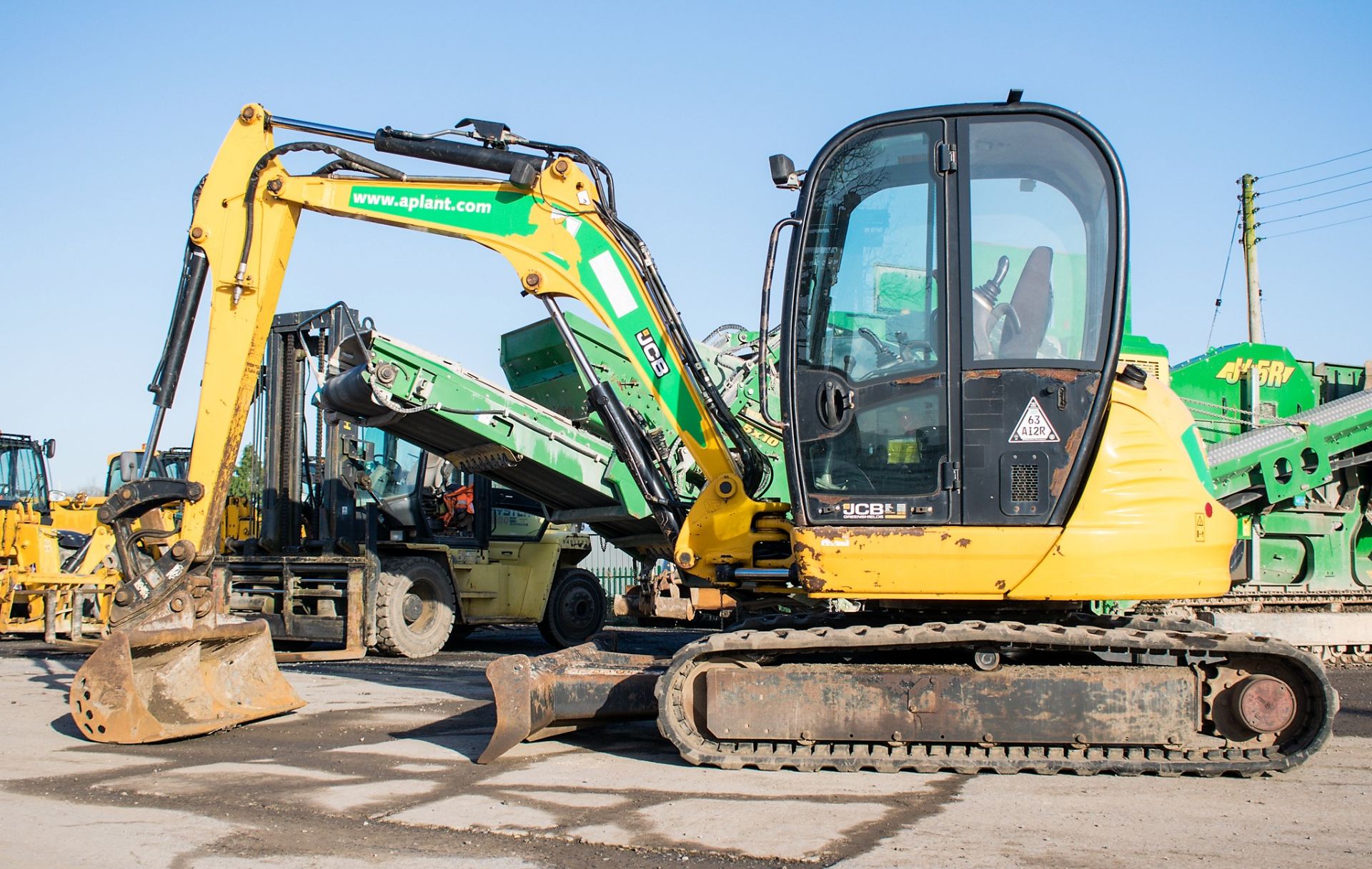 JCB 8050 RTS 5 tonne rubber tracked excavator Year: 2013 S/N: 1741957 Recorded Hours: 2660 blade, - Image 7 of 22