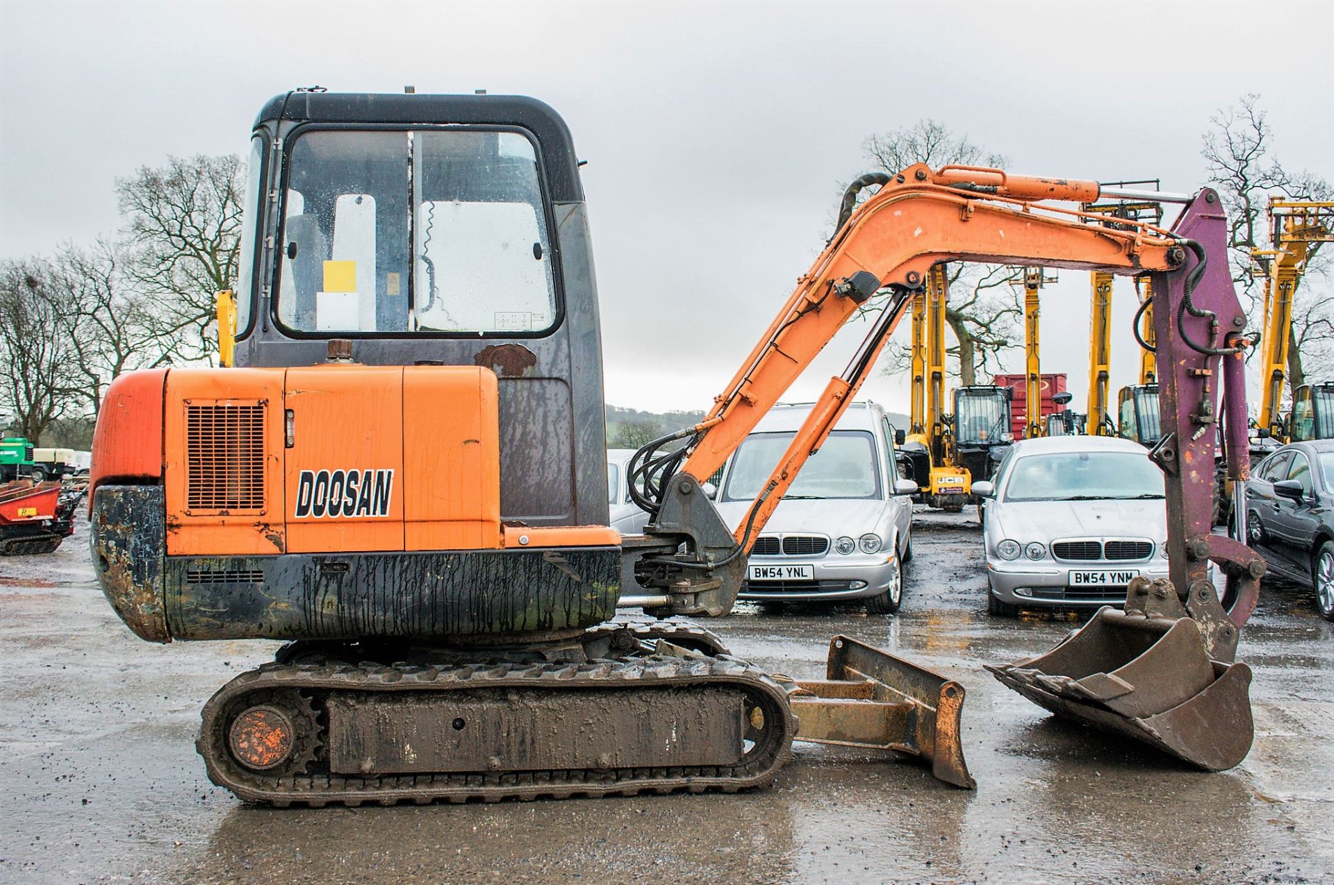 Doosan Solar 030 Plus 3 tonne rubber tracked mini excavator Year: 2006 S/N: 20444 Recorded Hours: - Image 8 of 18