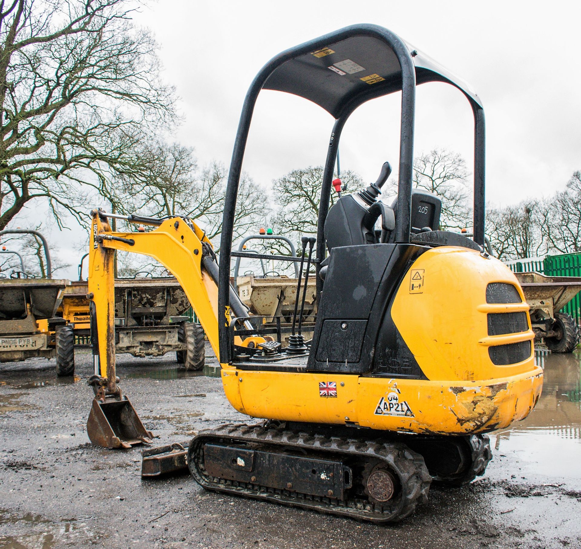 JCB 8014 CTS 1.5 tonne rubber tracked mini excavator  Year: 2016  S/N: 2475470 Recorded Hours: - Image 3 of 17
