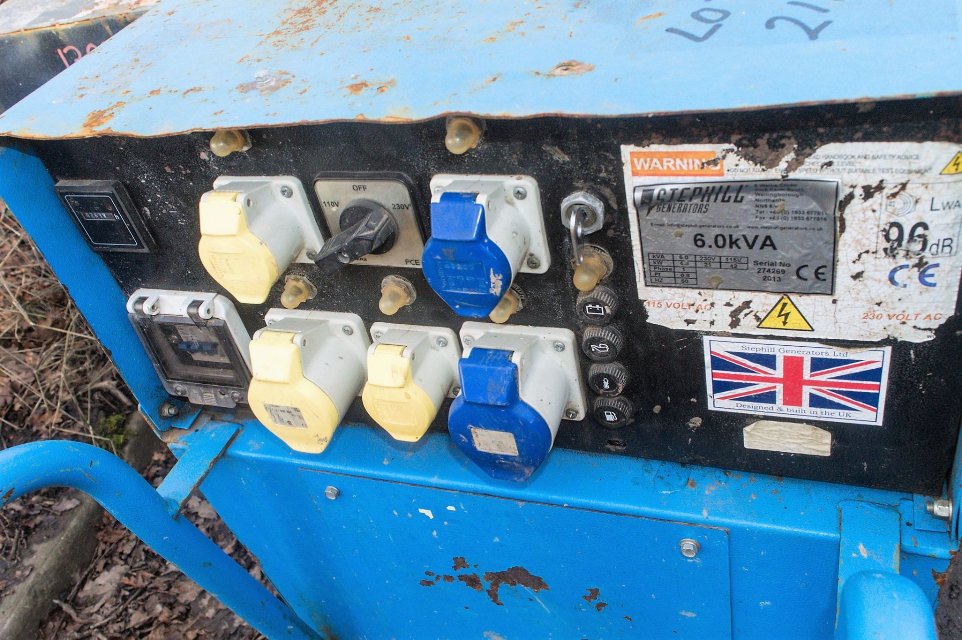 Stephill 6 kva diesel driven generator S/N: 274269 Recorded Hours: 2638 - Image 3 of 3