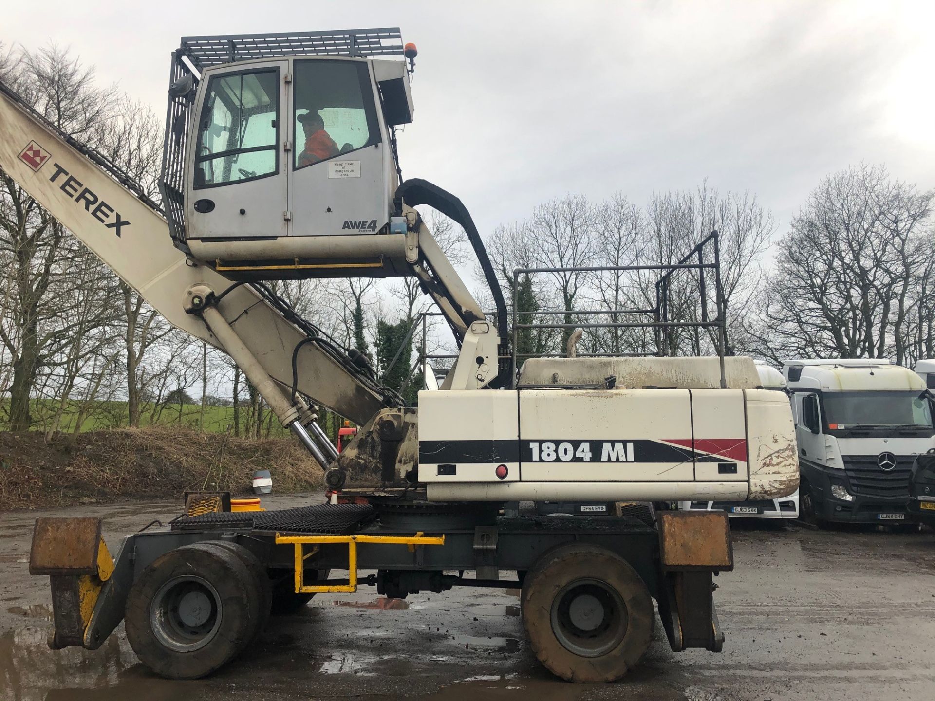 Terex Atlas 1804 AWE4 wheeled materials handler Year: 2005 S/N: 284S301890 Recorded Hours: 19, - Image 14 of 26