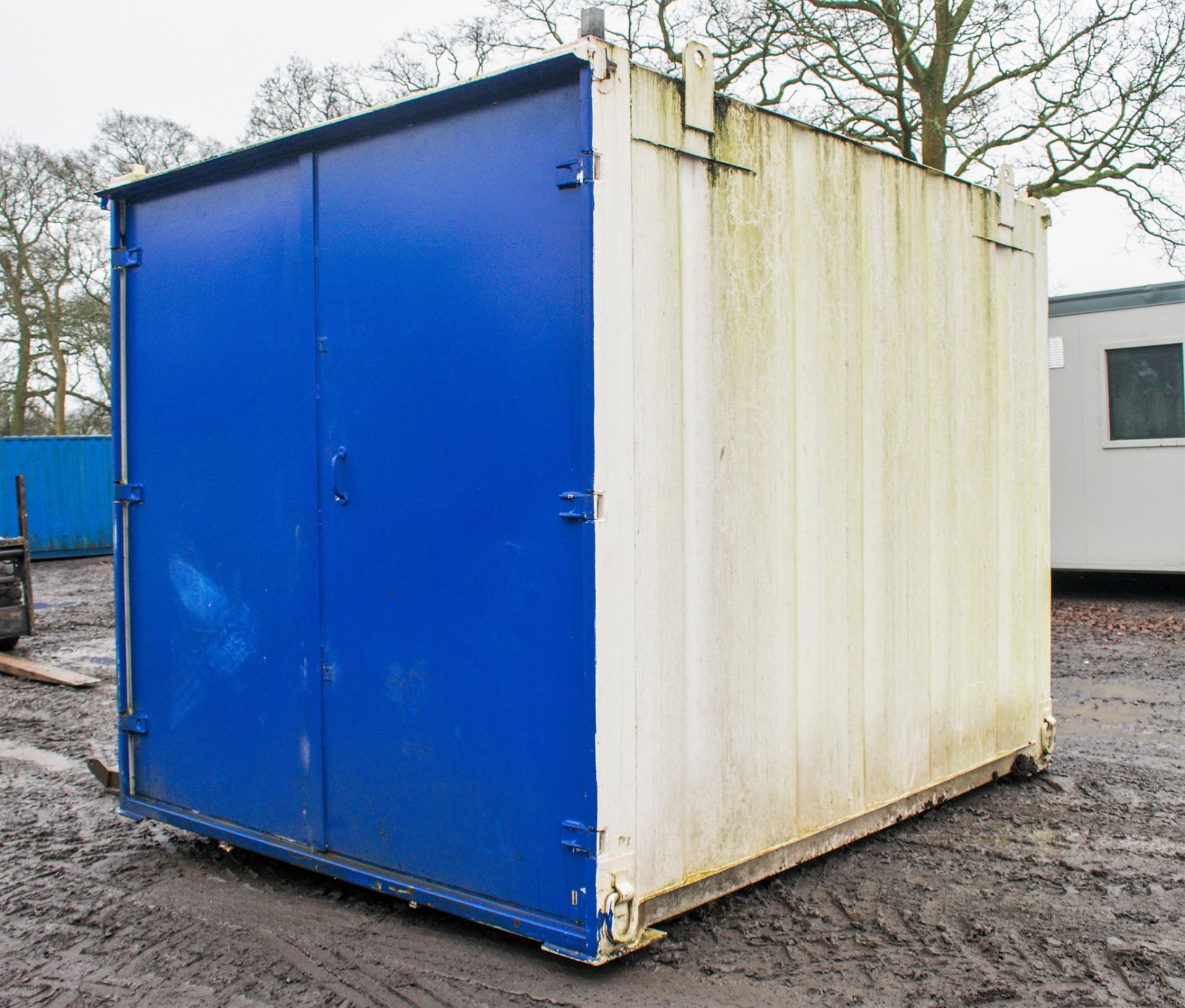 10 ft x 8 ft steel store site unit c/w keys PPSD