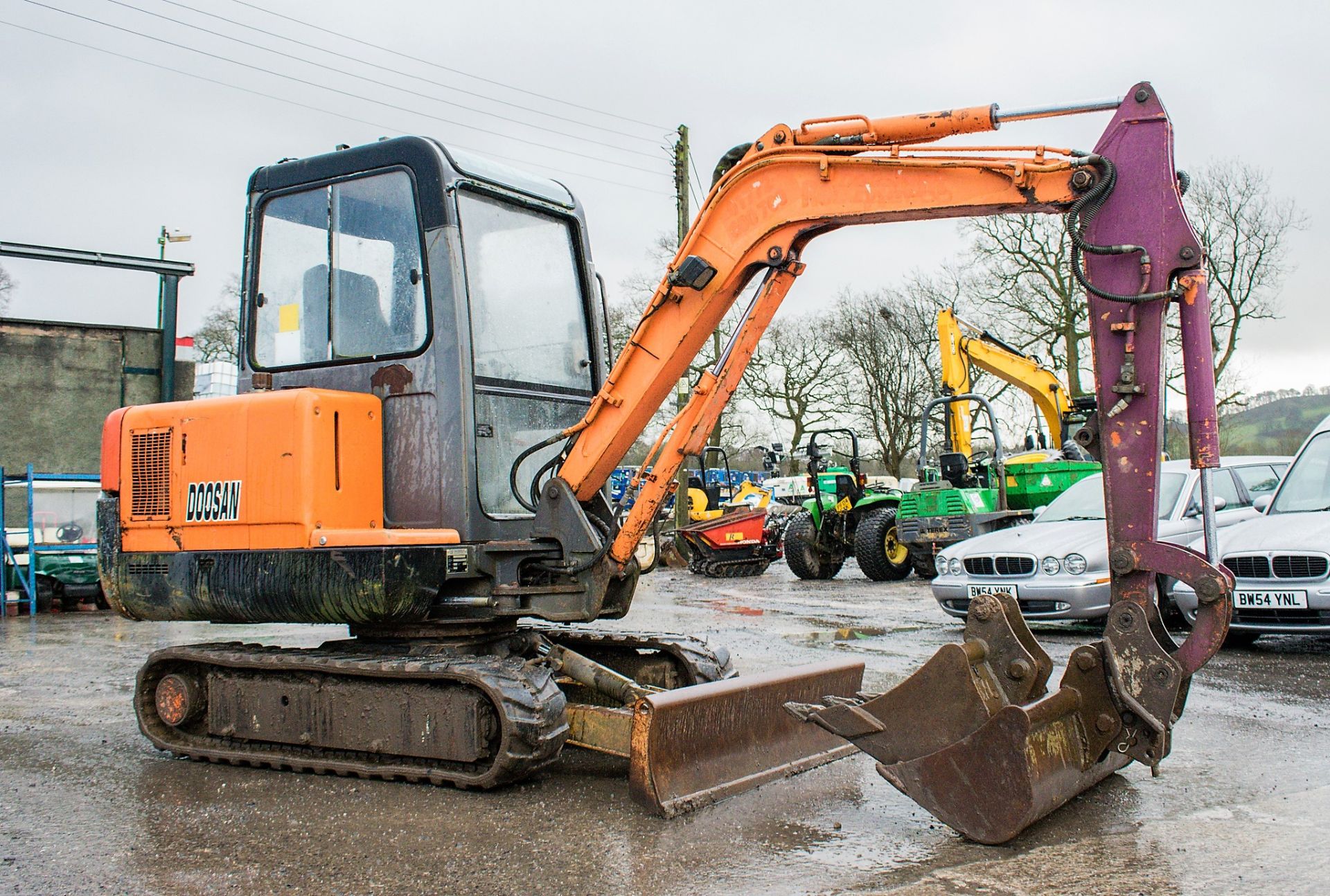 Doosan Solar 030 Plus 3 tonne rubber tracked mini excavator Year: 2006 S/N: 20444 Recorded Hours: - Image 2 of 18