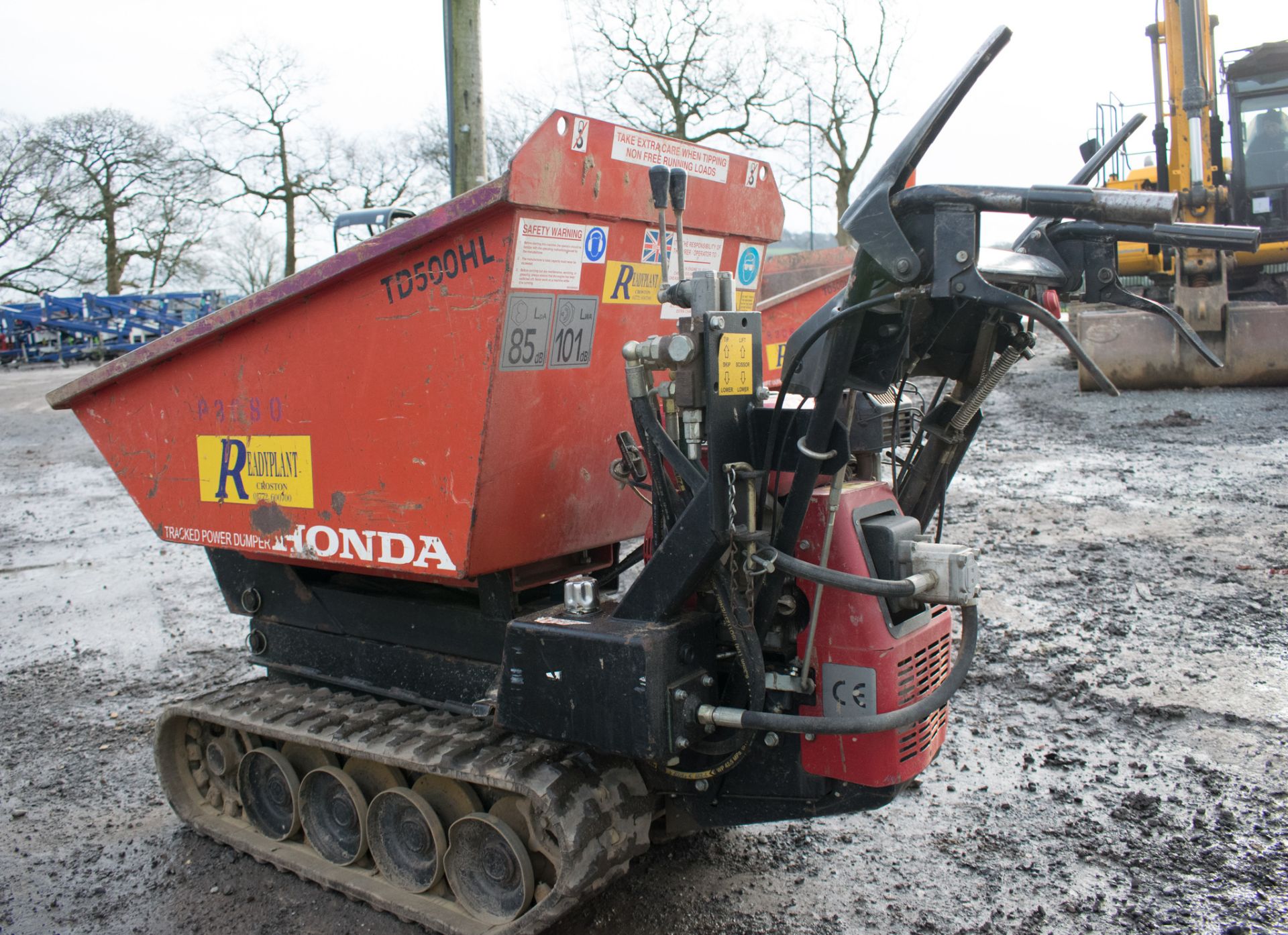 Honda TD500 HL petrol driven walk behind hi-tip tracked dumper Year: 2007 S/N: 1643 P3080 ** No - Image 4 of 11