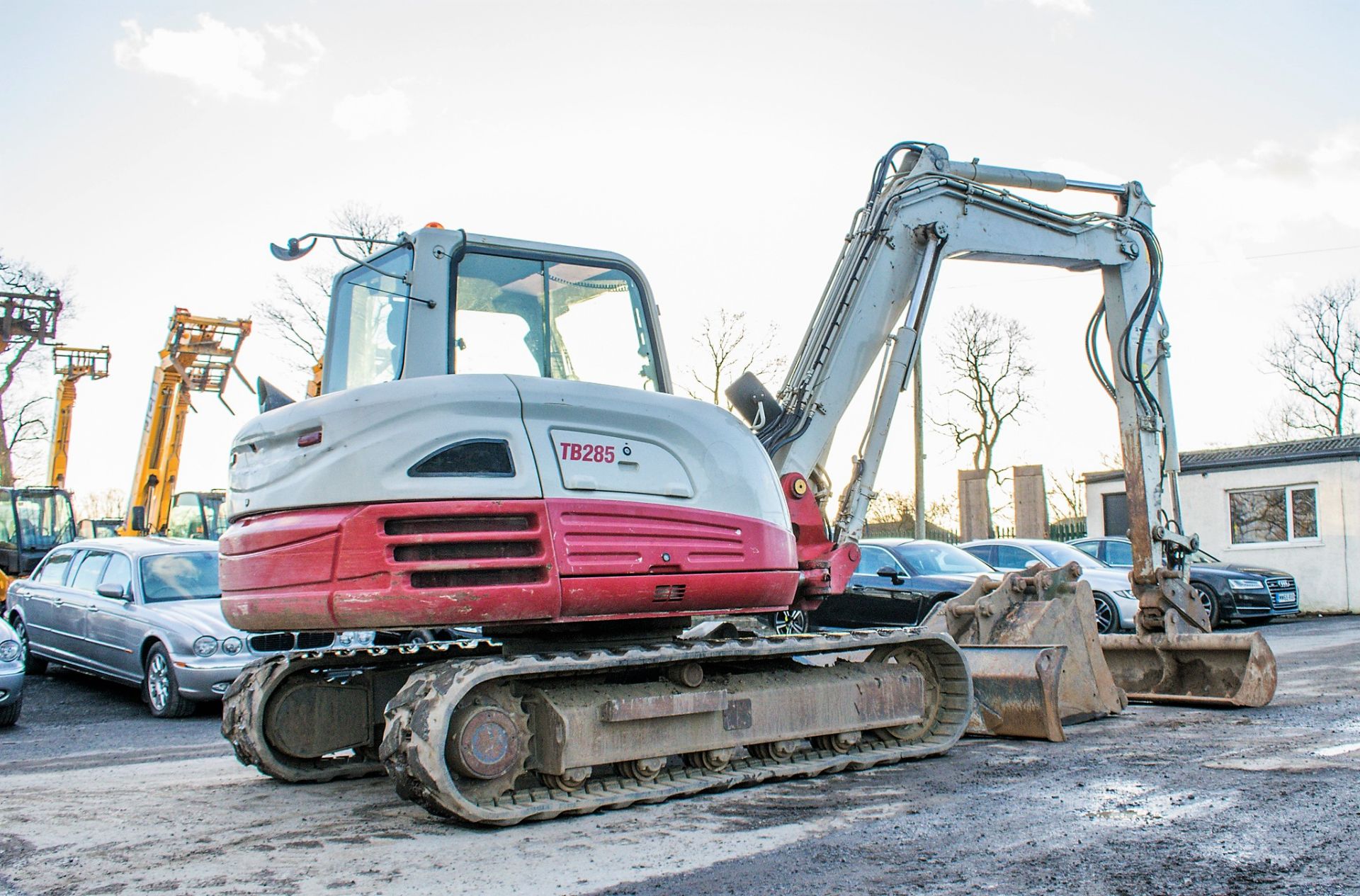 Takeuchi TB285 8.5 tonne rubber tracked excavator Year: 2013 S/N: 185000856 Recorded hours: 6571 - Image 4 of 21