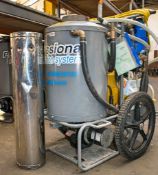 Diesel fuelled chemical decontamination personnel washer c/w flue ** Ex Fire and Rescue service**