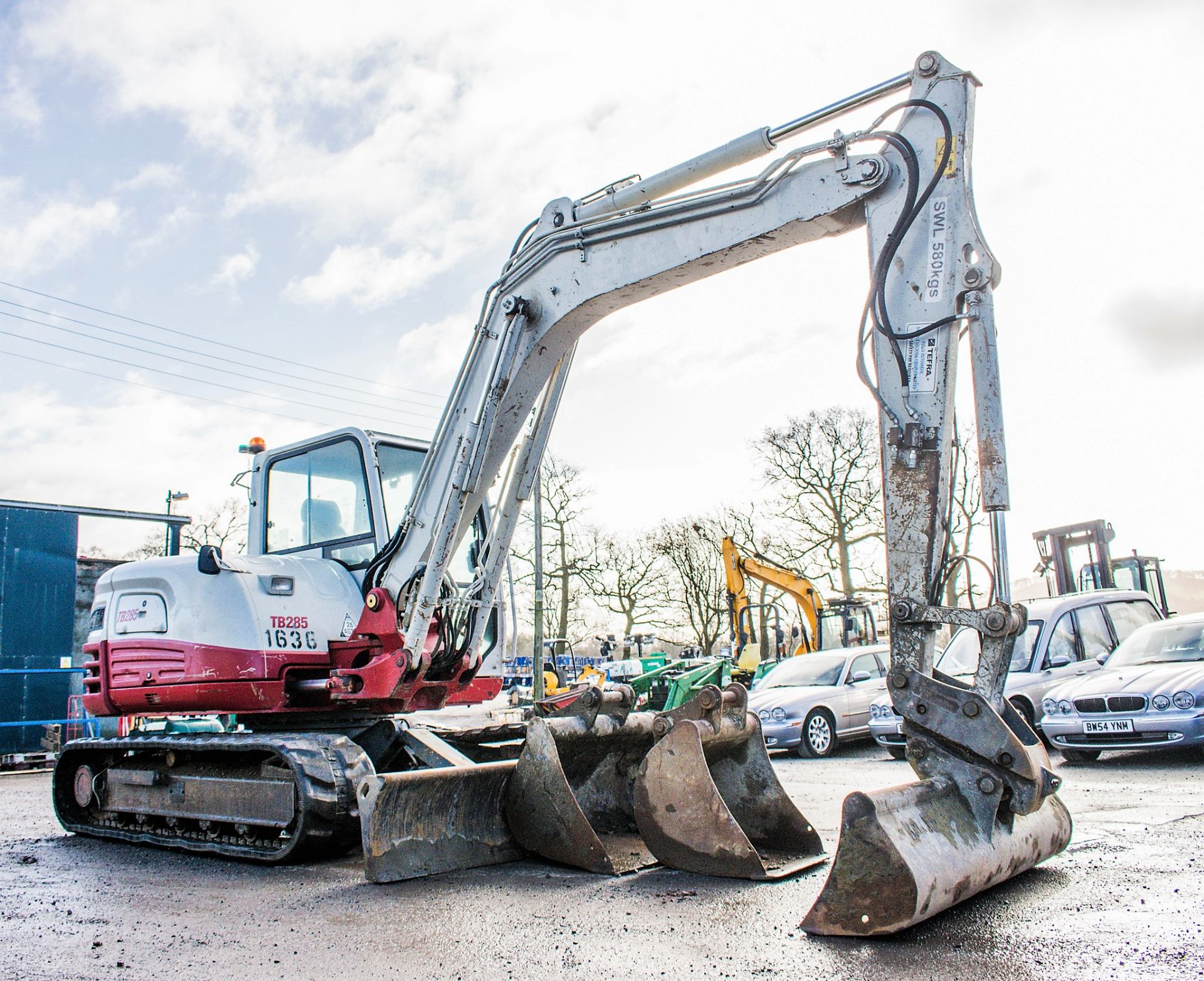 Takeuchi TB285 8.5 tonne rubber tracked excavator Year: 2013 S/N: 185000683 Recorded hours: 6397 - Image 2 of 19