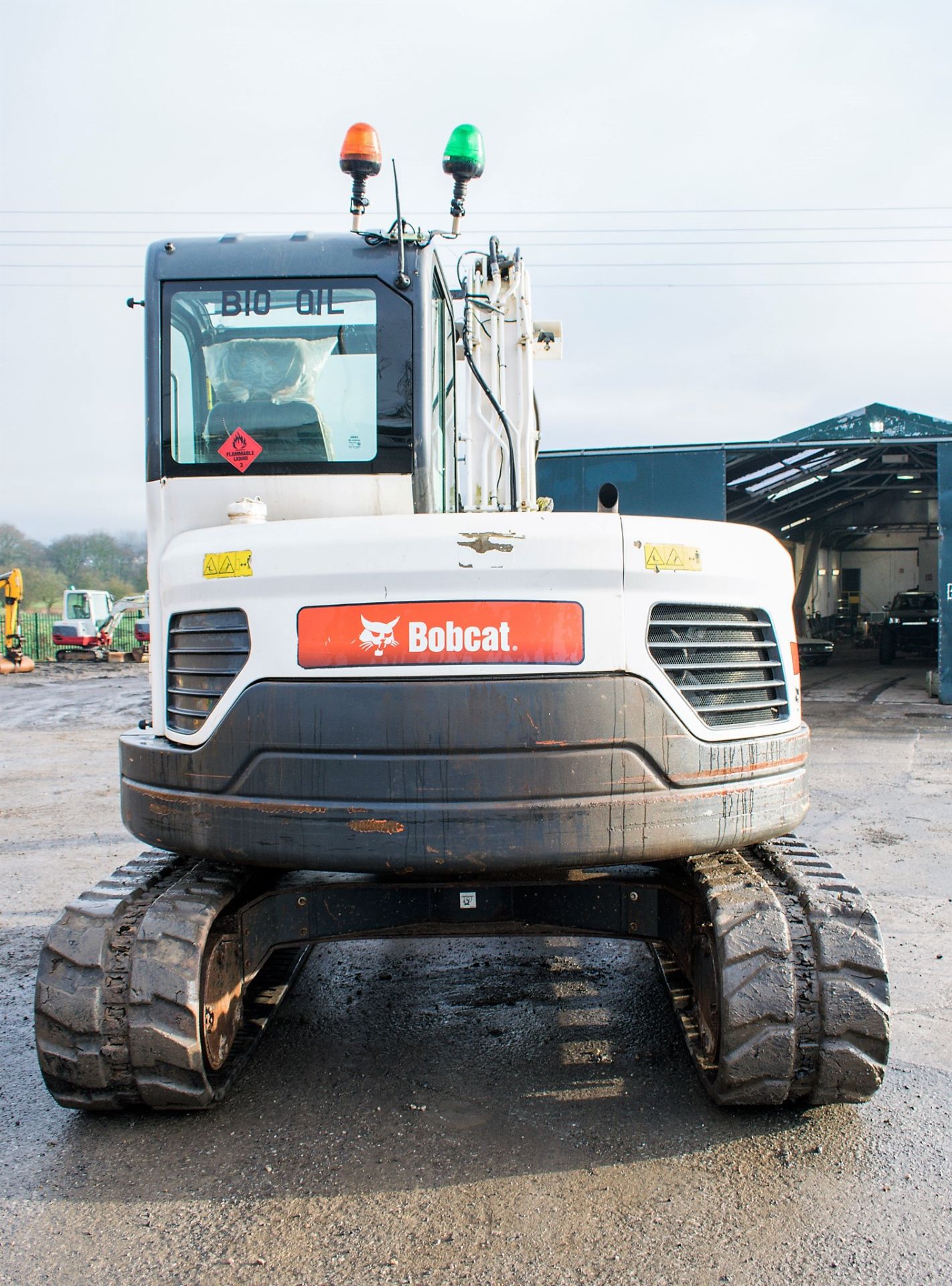 Bobcat E80 8 tonne rubber tracked excavator Year: 2012 S/N: AET312518 Recorded Hours: 2934 blade, - Image 8 of 20