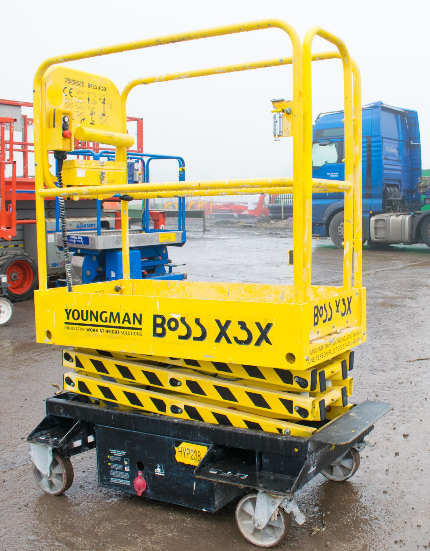 Youngman Boss X3X push around battery electric 5.2 metre sissor lift access platform Year: 2012 S/N: - Image 2 of 6