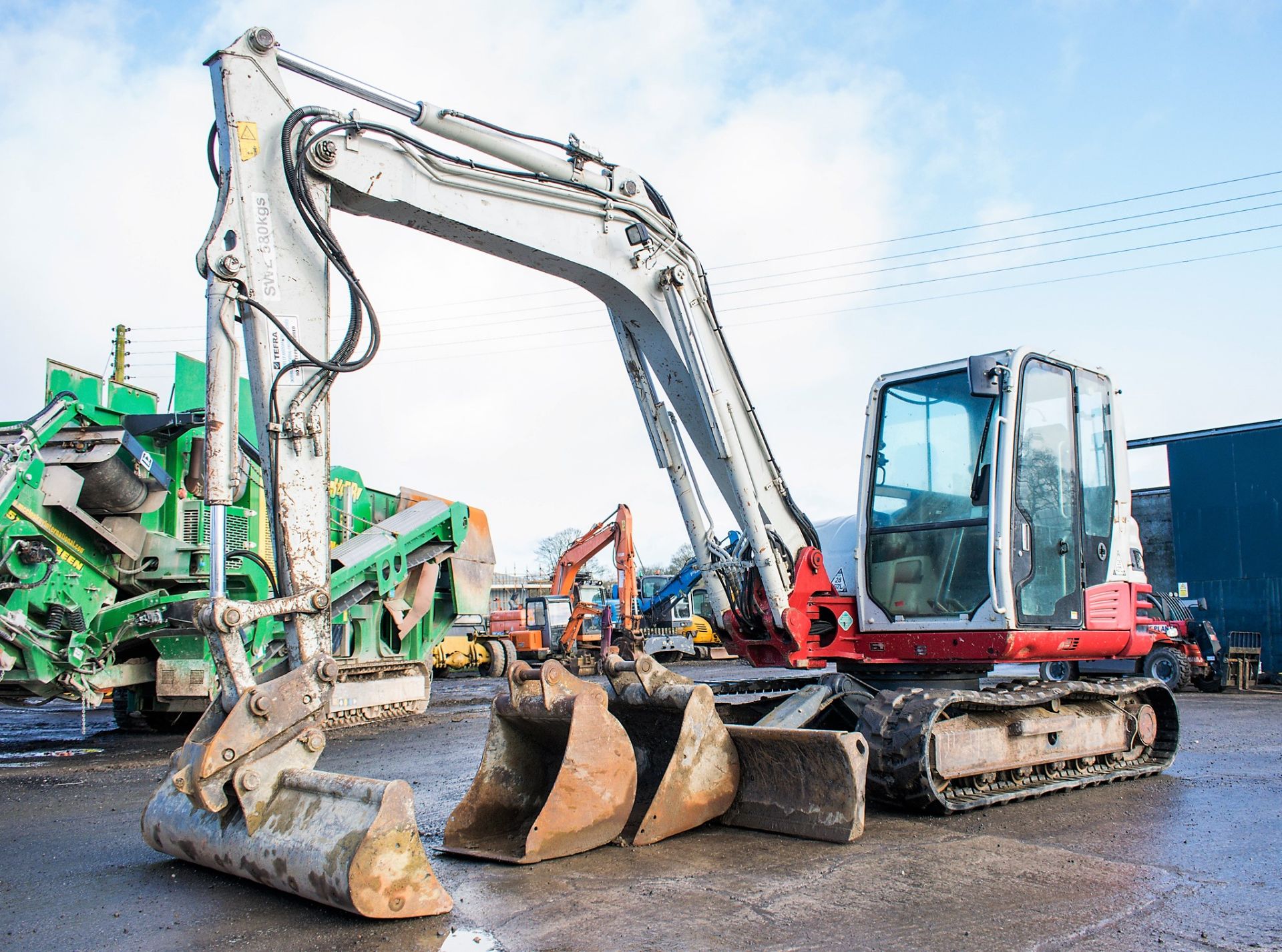 Takeuchi TB285 8.5 tonne rubber tracked excavator Year: 2013 S/N: 185000683 Recorded hours: 6397
