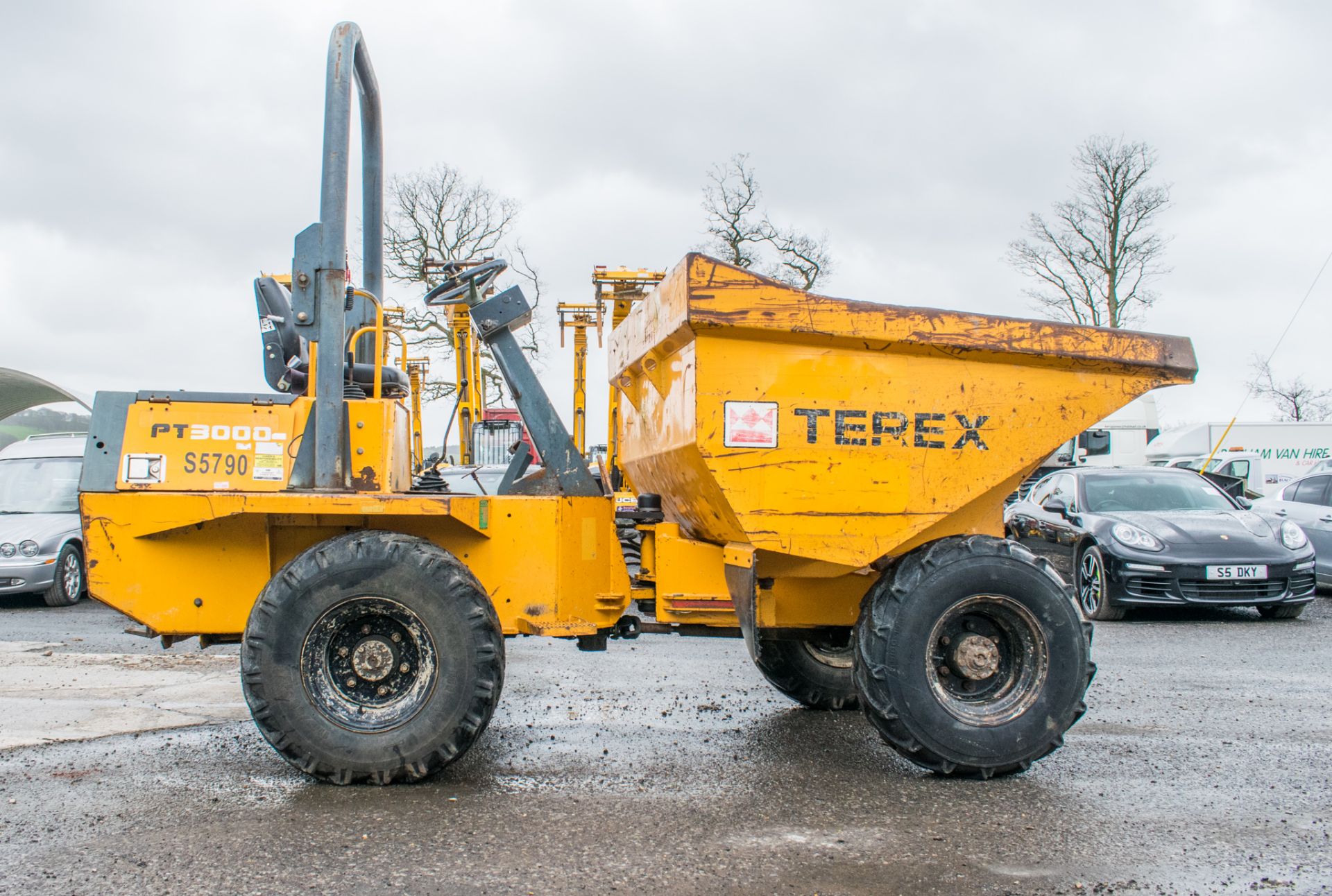 Benford Terex PT3000 3 tonne straight skip dumper  Year: 2005 S/N: E510FC111 Recorded hours: 1256 - Image 8 of 19