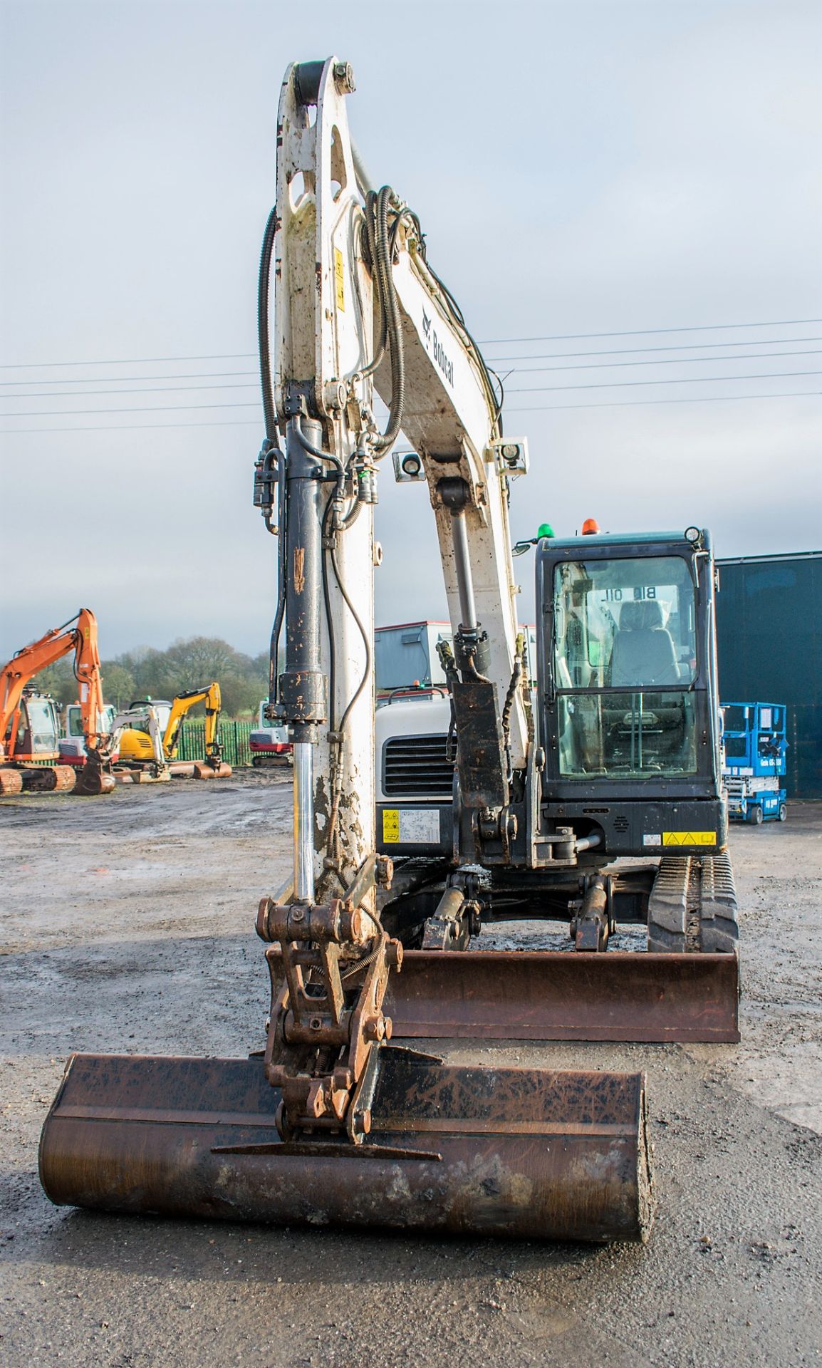 Bobcat E80 8 tonne rubber tracked excavator Year: 2012 S/N: AET312518 Recorded Hours: 2934 blade, - Image 7 of 20